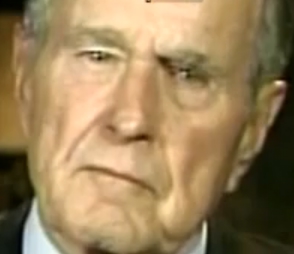 Bush et ses yeux retiliens